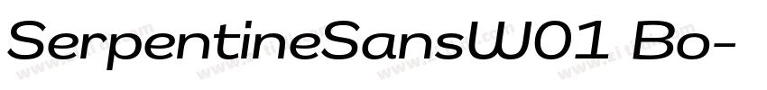 SerpentineSansW01 Bo字体转换